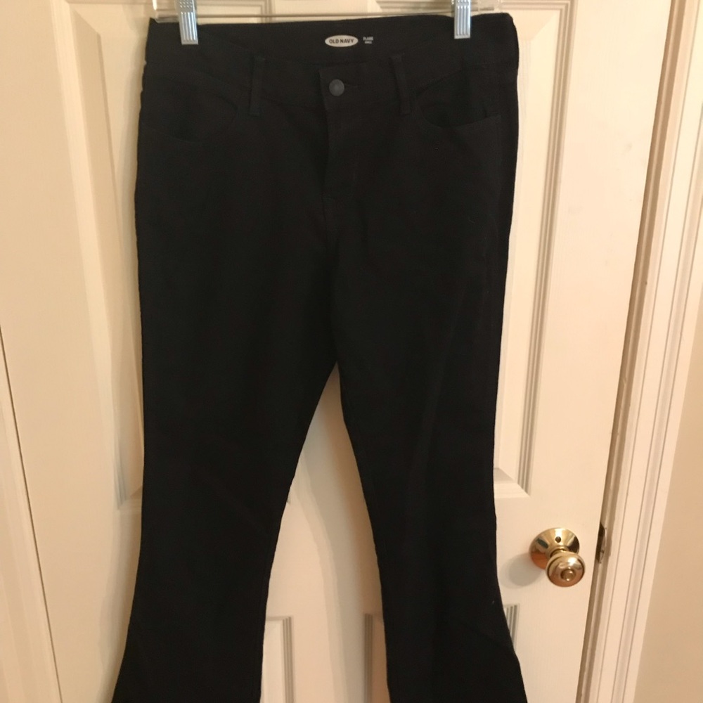 NWOT black flare ankle jeans